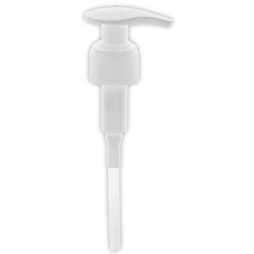Plastová pumpička na lahev bílá velikosti 24/410, FBOG 140 mm