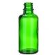 Skleněná lahvička bez uzávěru zelená, 50 ml, 1 ks