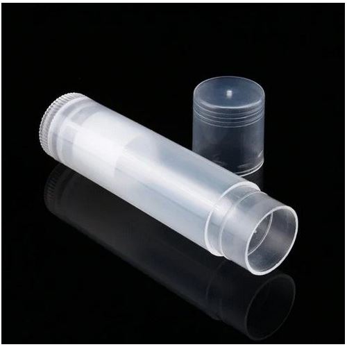Plastová tuba pro rtěnku nebo balzám na rty transparentní, 4,5 ml