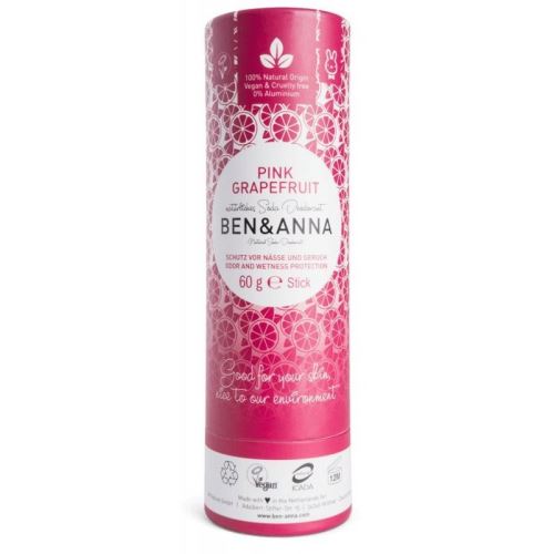 Tuhý přírodní deodorant Ben & Anna, Růžový grapefruit, 40 g