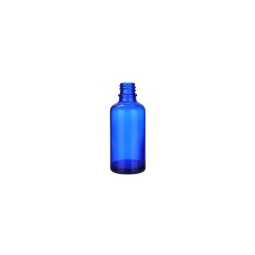 Skleněná lahvička bez uzávěru, modrá, 50 ml