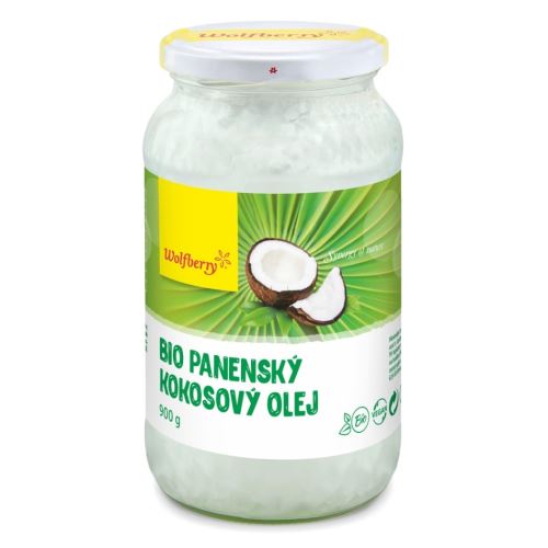 Bio kokosový olej panenský lisovaný za studena, 1 litr