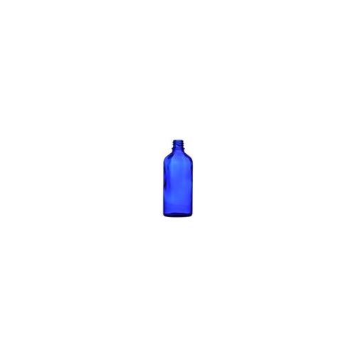 Skleněná lahvička bez uzávěru modrá, 100 ml