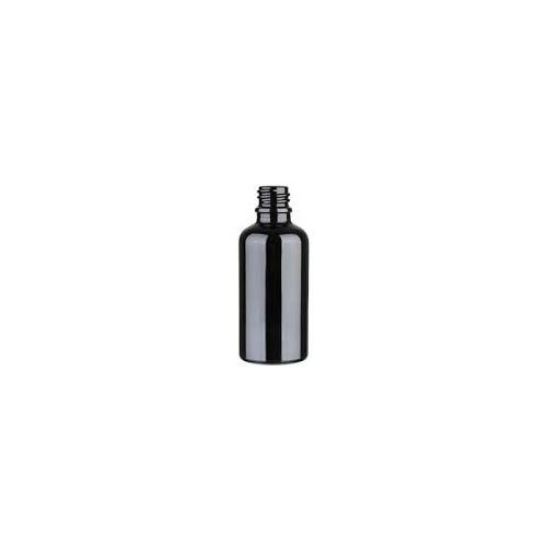 Skleněná lahvička bez uzávěru černá, 50 ml
