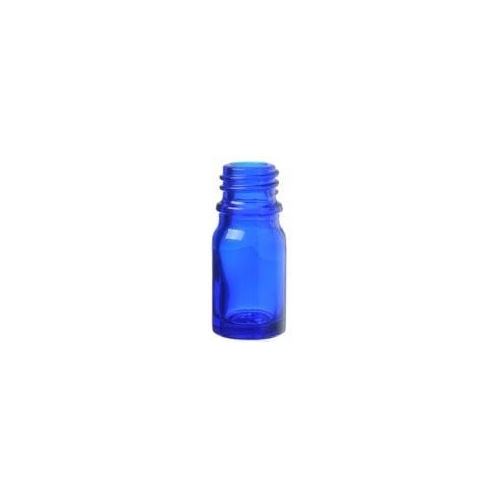 Skleněná lahvička bez uzávěru modrá, 5 ml