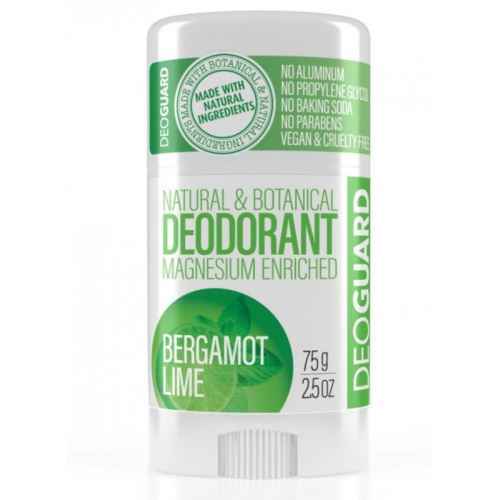 Tuhý přírodní deodorant, Deoguard Bergamot a limetka, 75 g