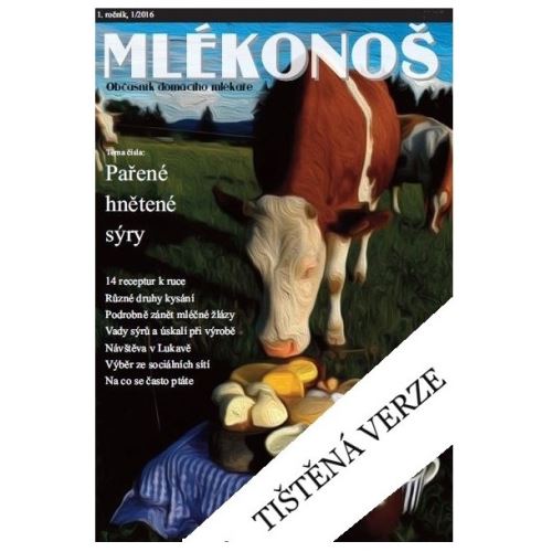 Časopis Mlékonoš - pařené hnětené sýry